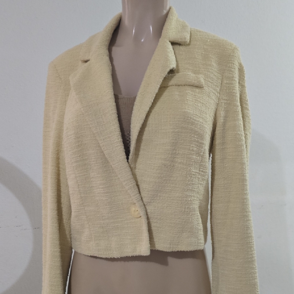 Cropped Cream Women's Jacket